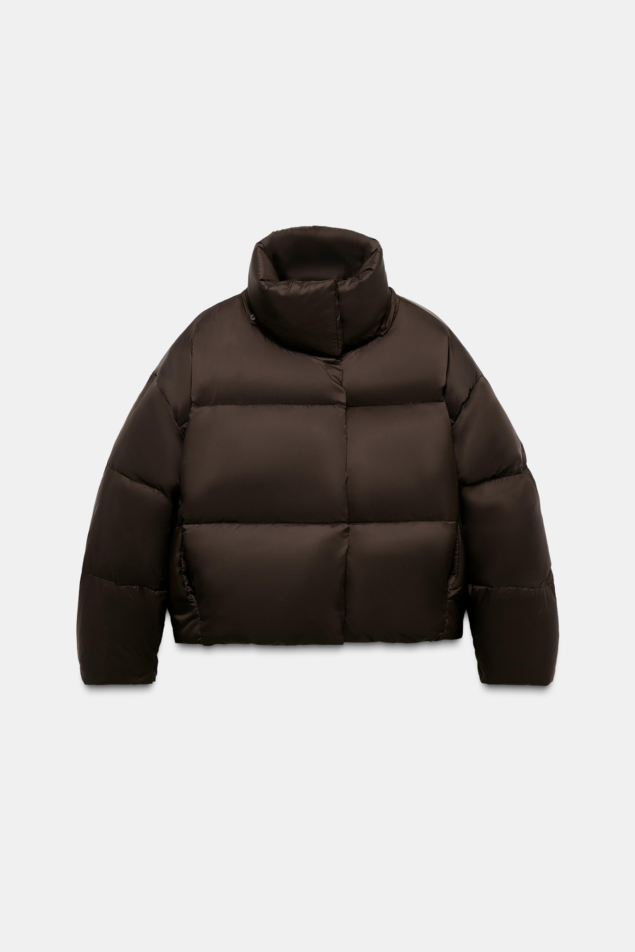 WATER REPELLENT WINDPROOF DOWN PUFFER COAT WITH HOODIE